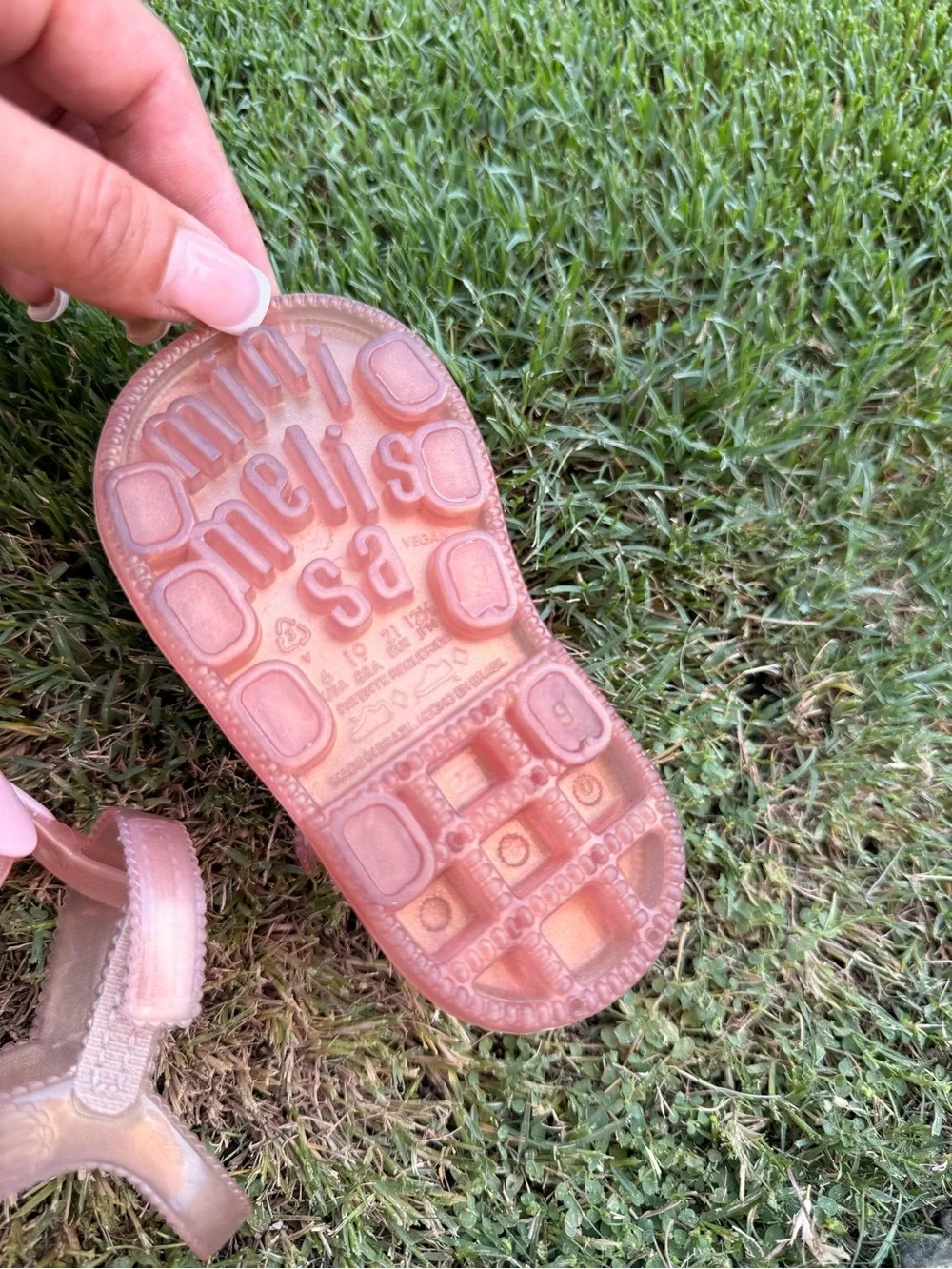 Mini Melissa Daisy Hip Bloom Pink Jelly Sandals Size 6